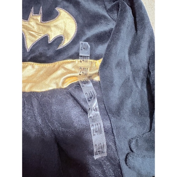 DC 24 Month Girl Batman Costume Dress Up Dress With Came & Headband Velvet Dress - Picture 5 of 8